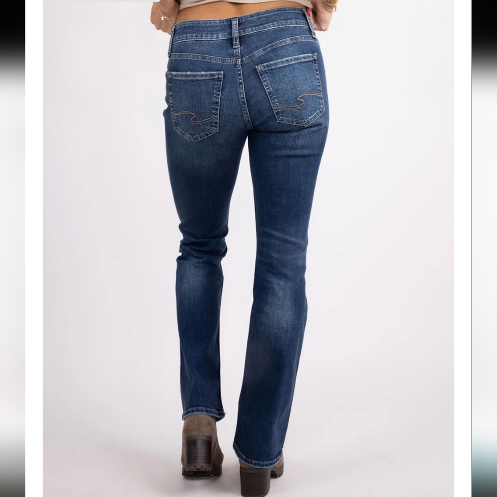 Silver Jeans Women's Boot Cut in Deep Blue - Picture 5 of 5